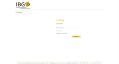 Desktop Screenshot of intra.ibg.co.at