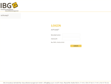 Tablet Screenshot of intra.ibg.co.at